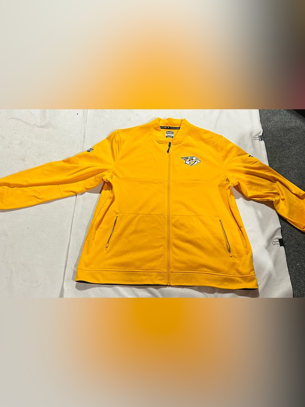 Fanatics Men’s Gold Full-Zip Varsity Jacket
